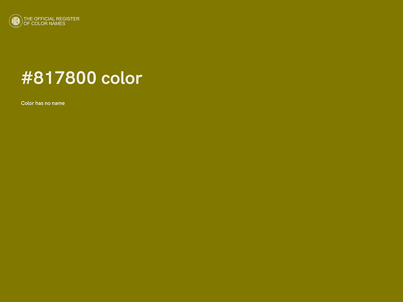 #817800 color image