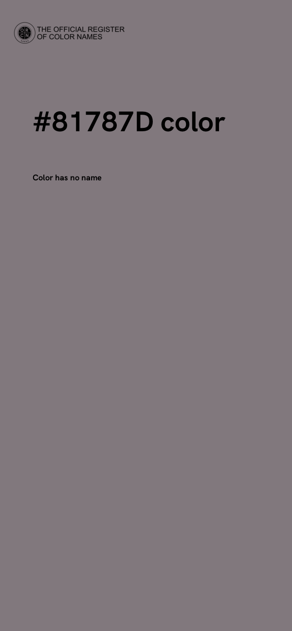 #81787D color image