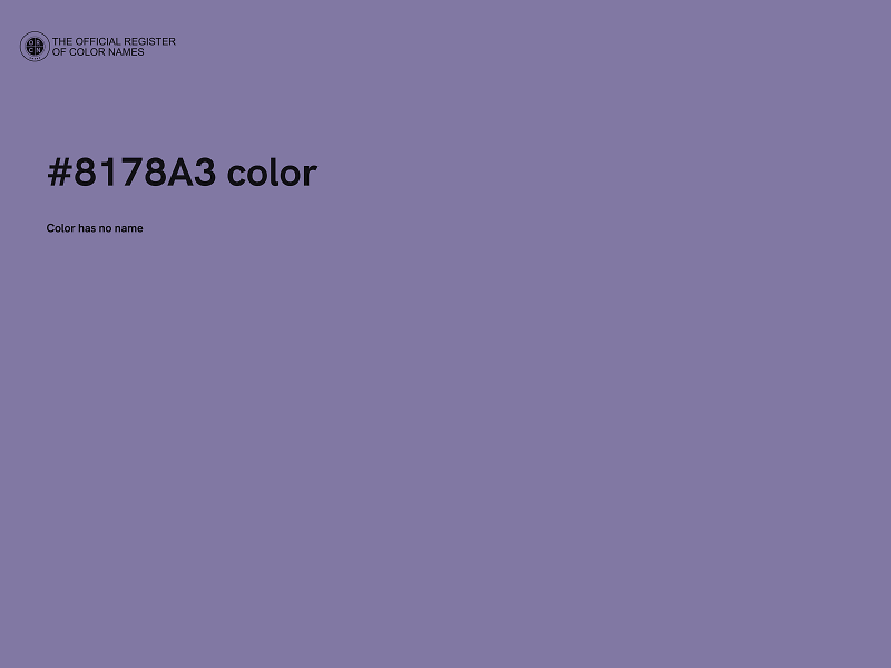#8178A3 color image