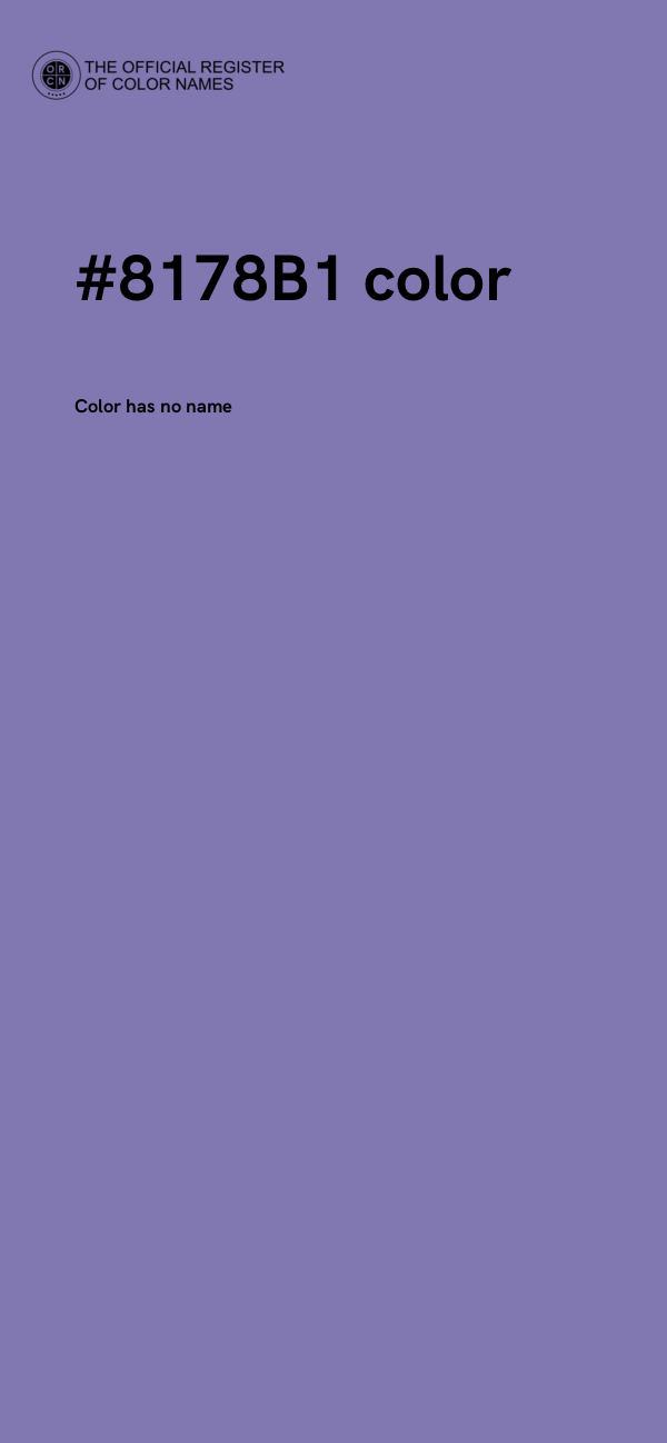 #8178B1 color image