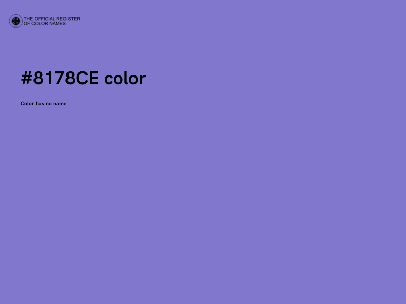 #8178CE color image