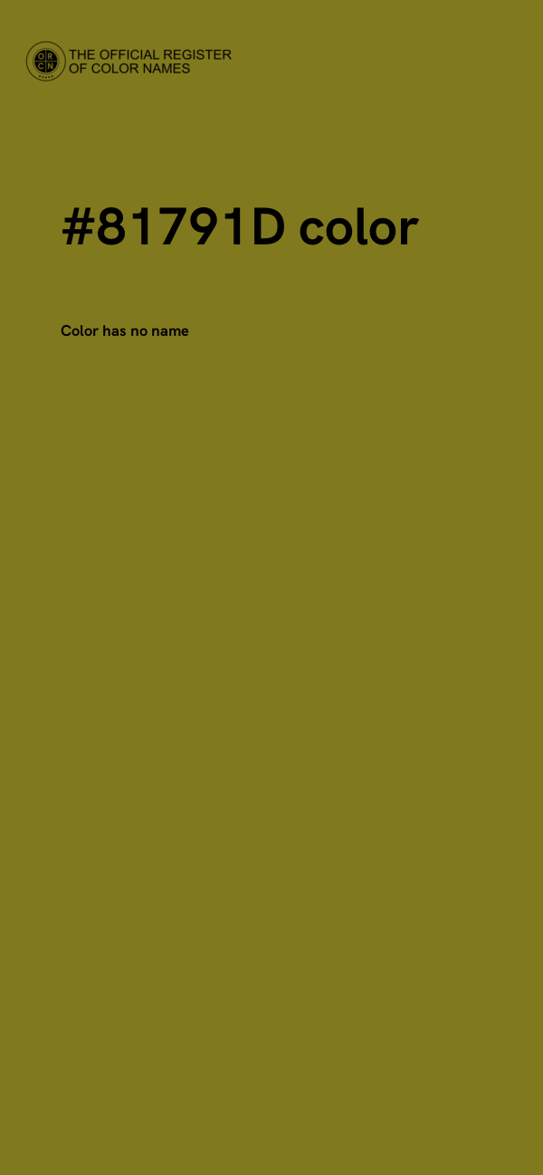 #81791D color image