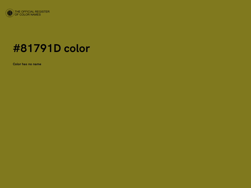 #81791D color image