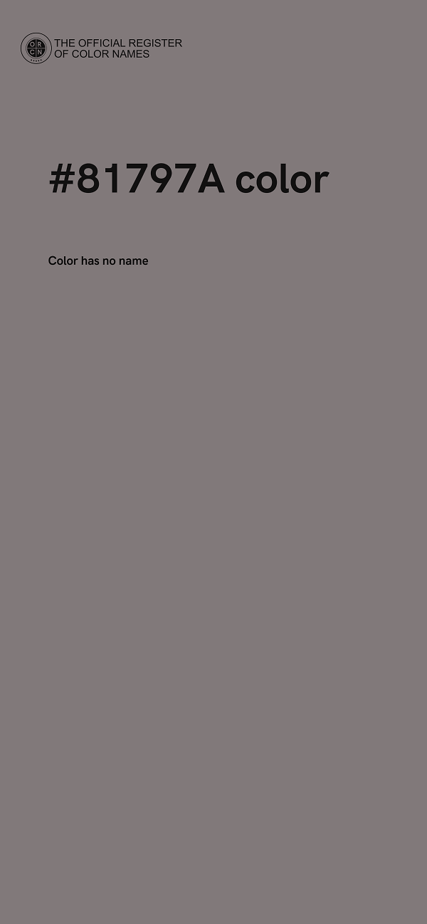 #81797A color image