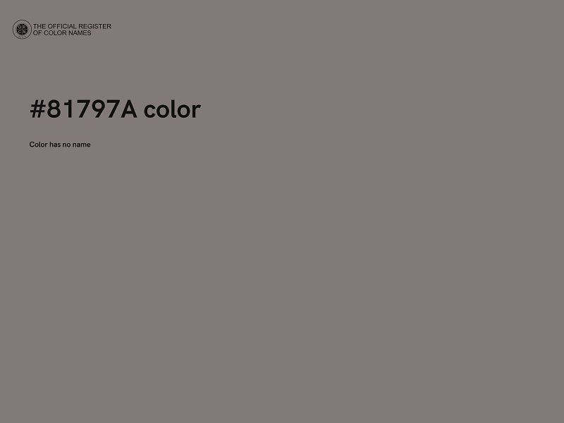 #81797A color image