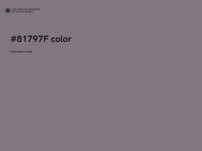 #81797F color image