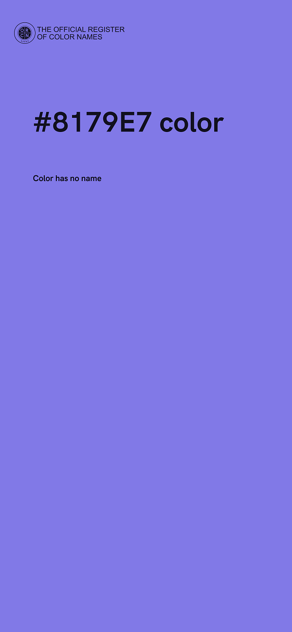 #8179E7 color image