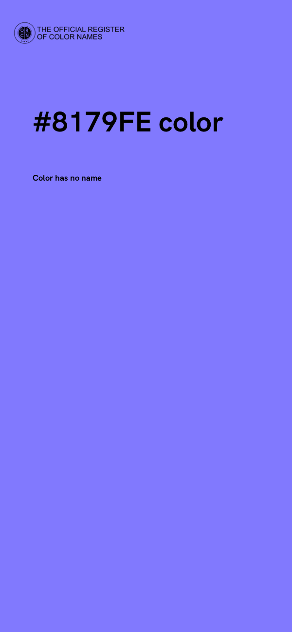 #8179FE color image