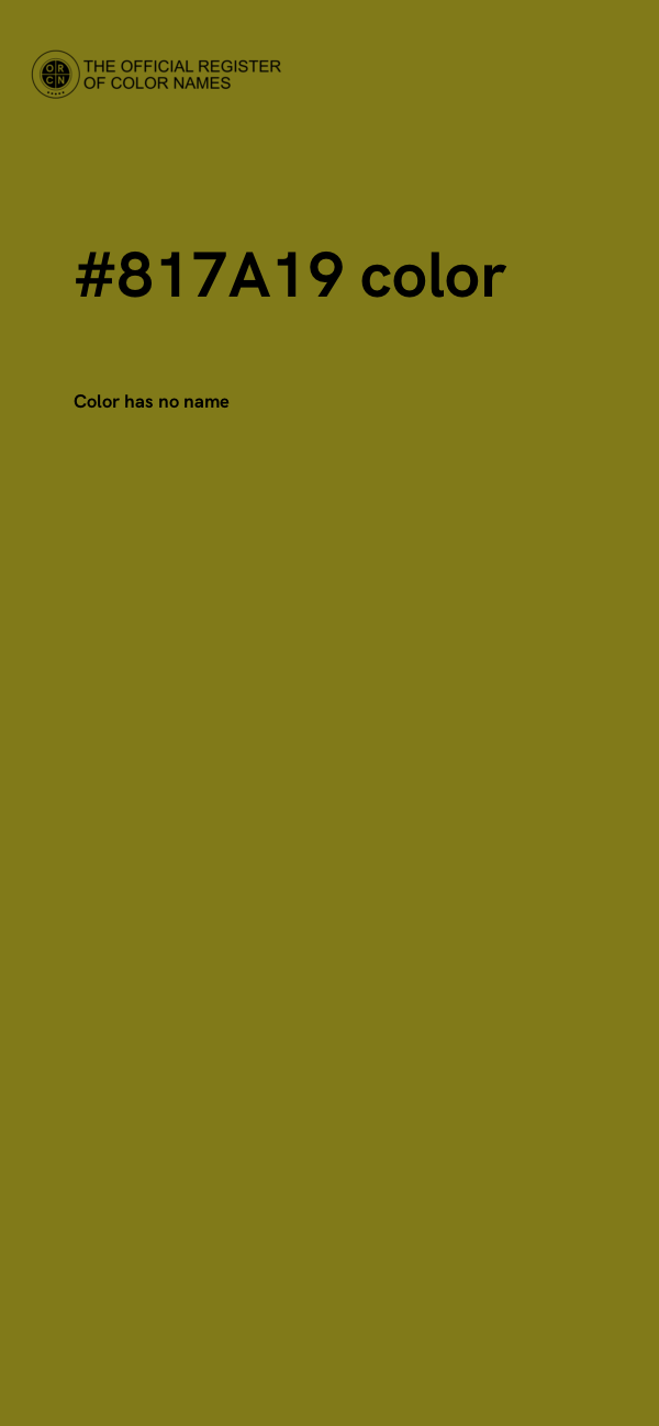 #817A19 color image