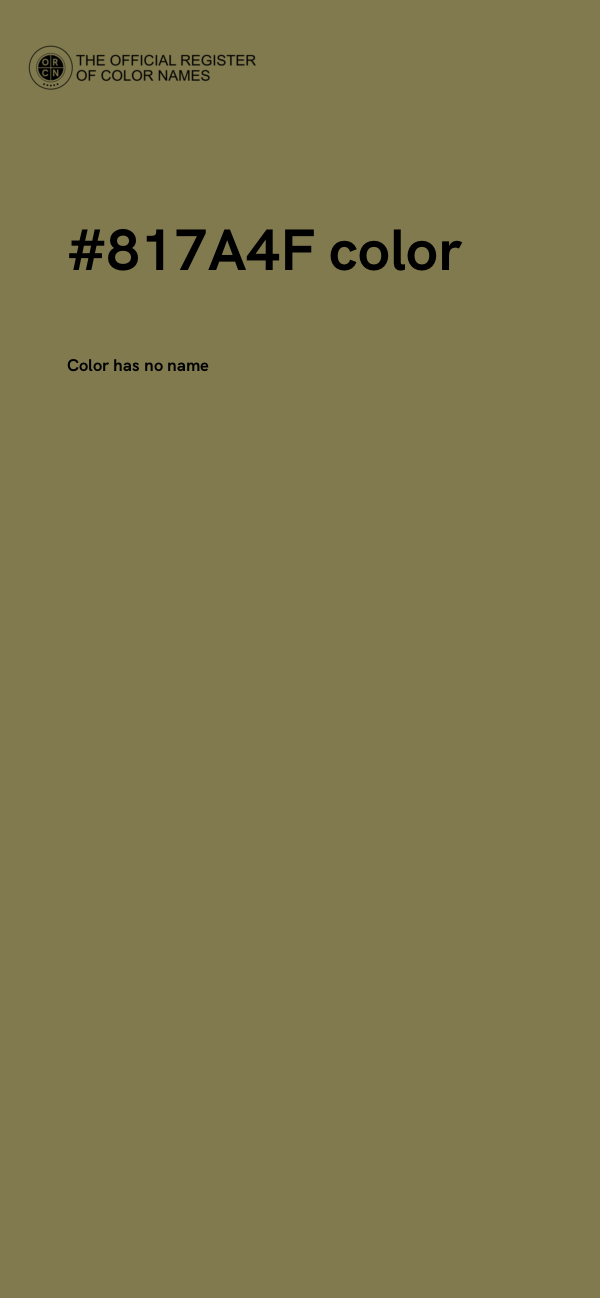 #817A4F color image