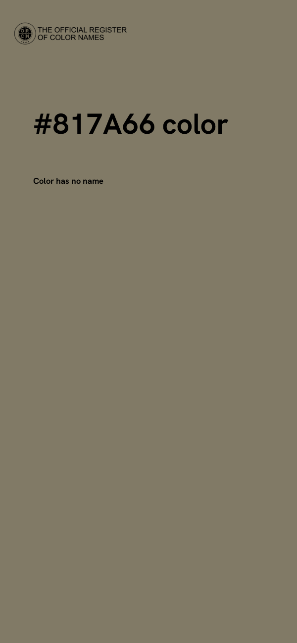 #817A66 color image