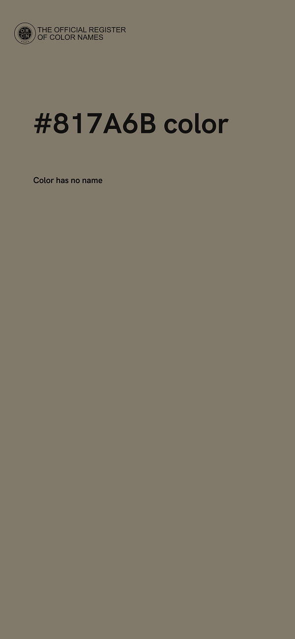 #817A6B color image