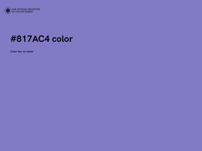 #817AC4 color image