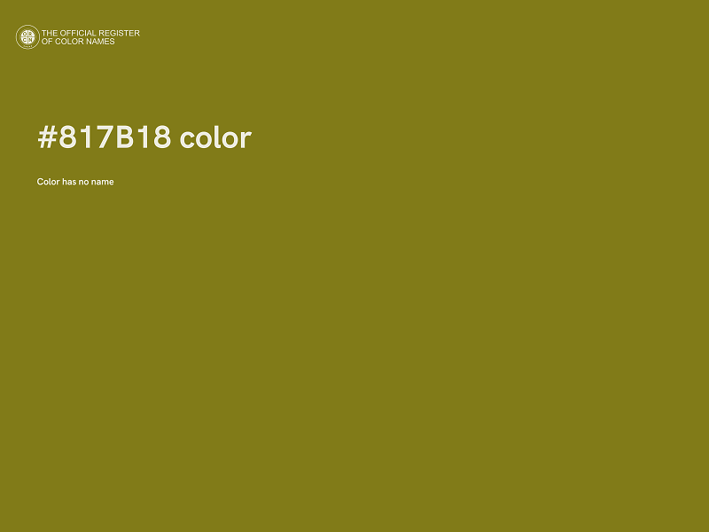 #817B18 color image