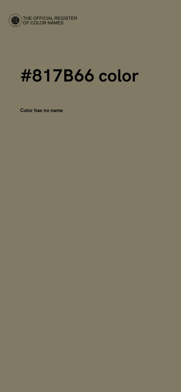 #817B66 color image