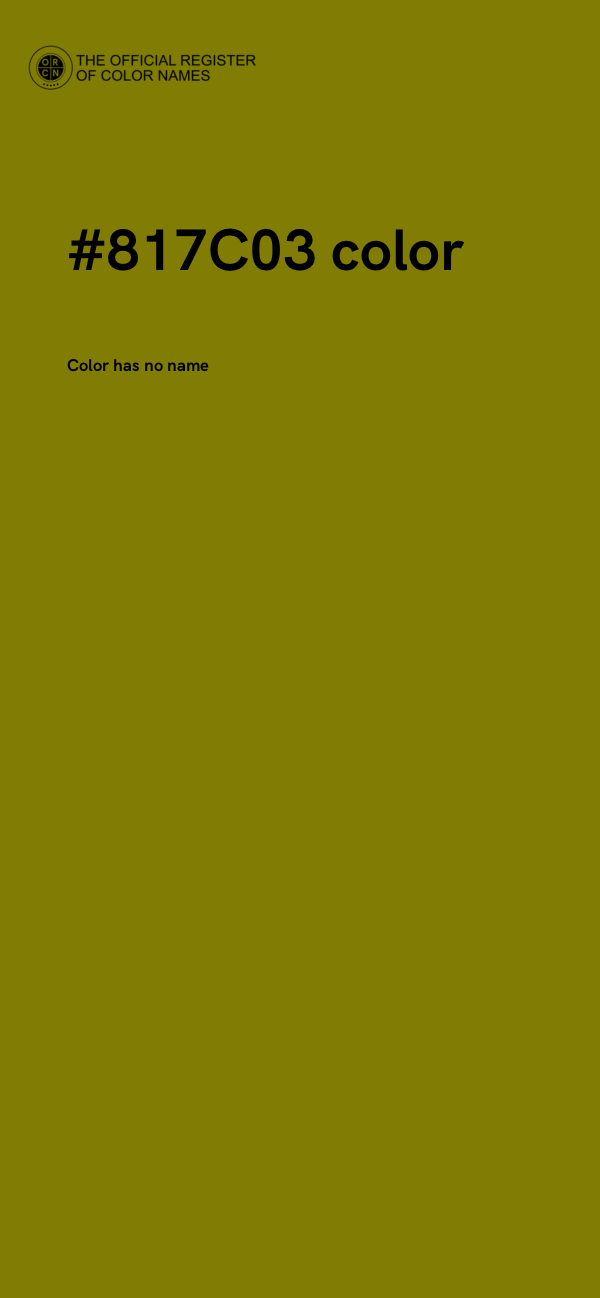 #817C03 color image