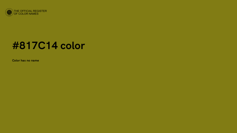 #817C14 color image