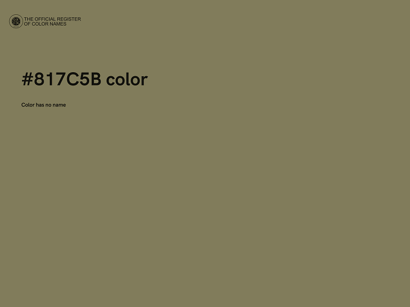 #817C5B color image