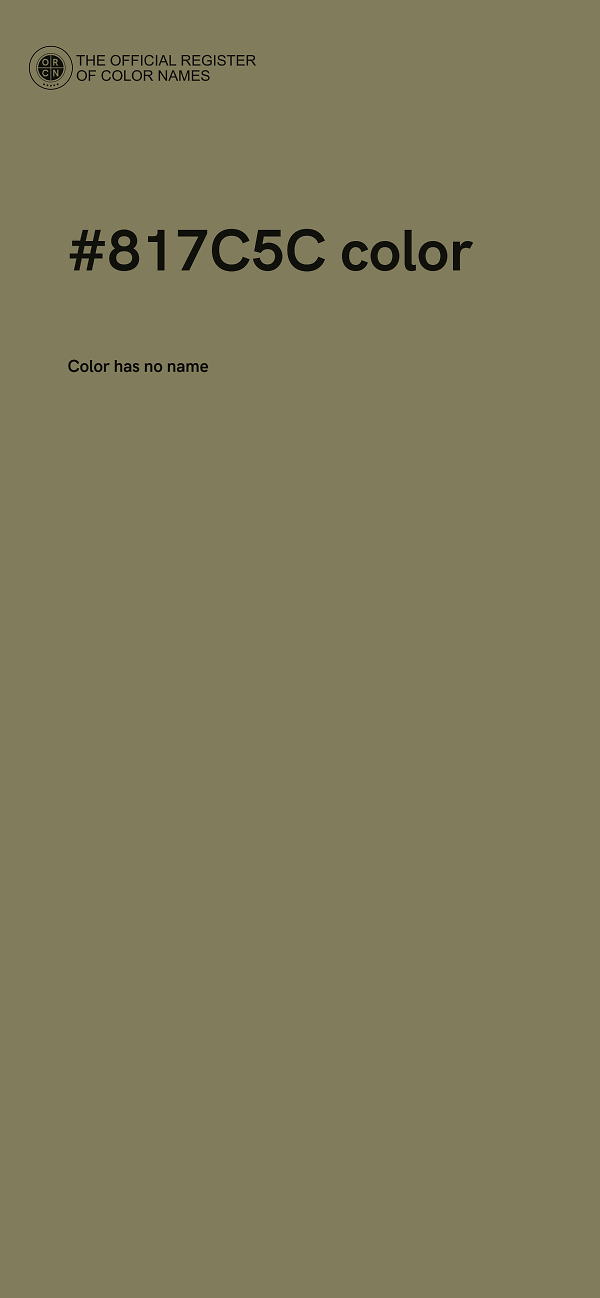#817C5C color image