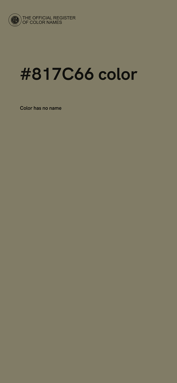 #817C66 color image