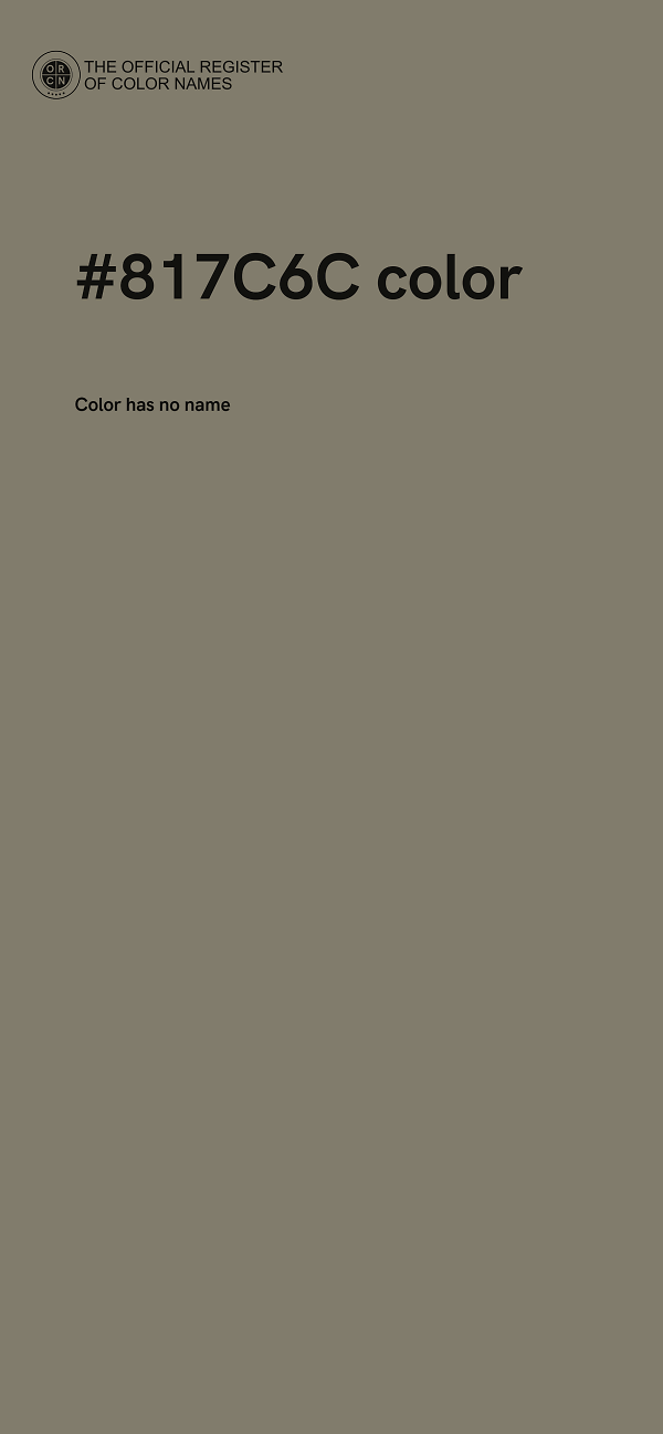 #817C6C color image