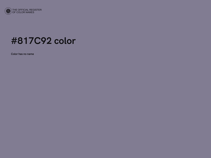 #817C92 color image