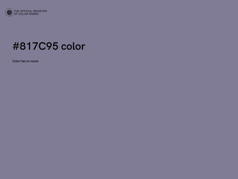 #817C95 color image