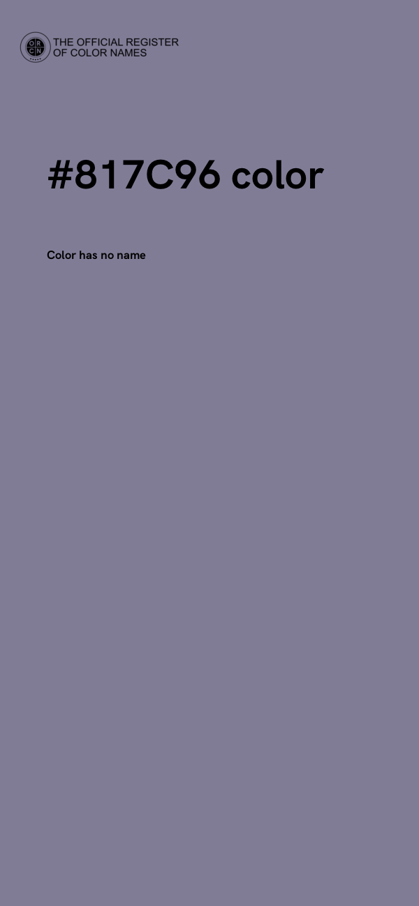 #817C96 color image