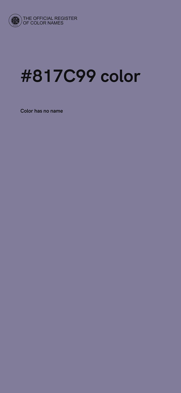 #817C99 color image
