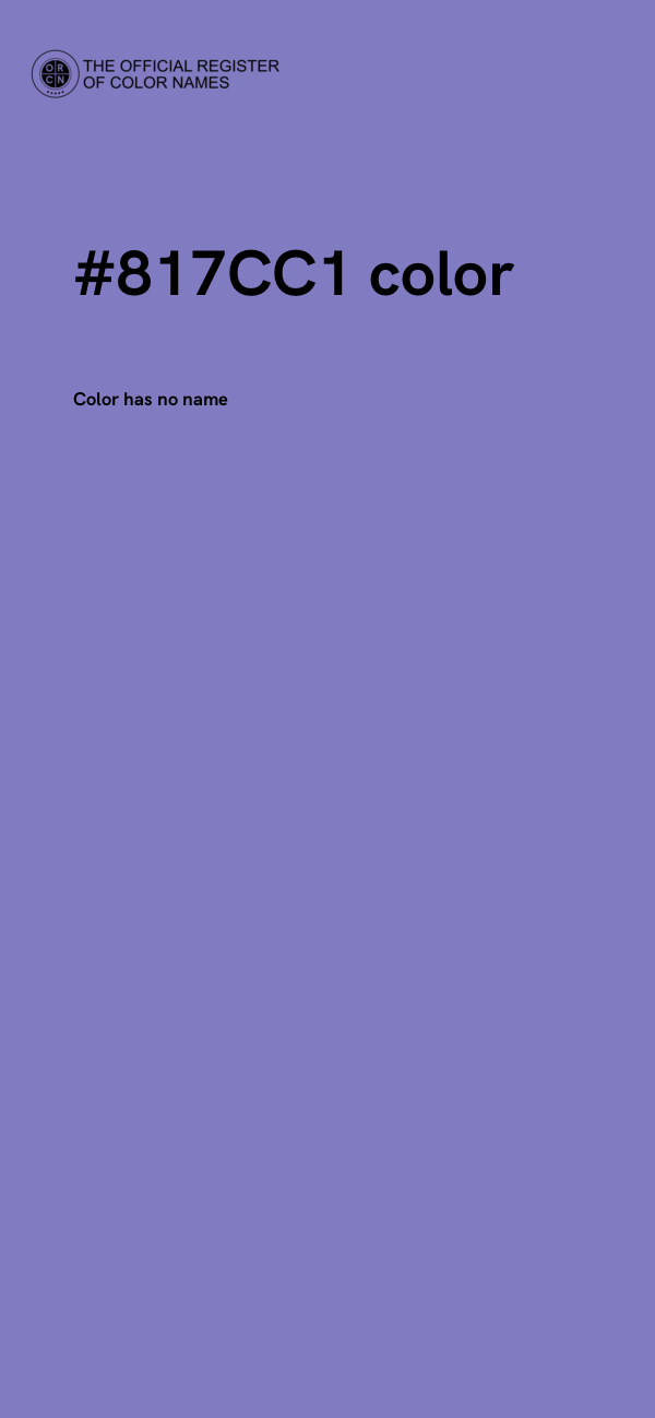 #817CC1 color image