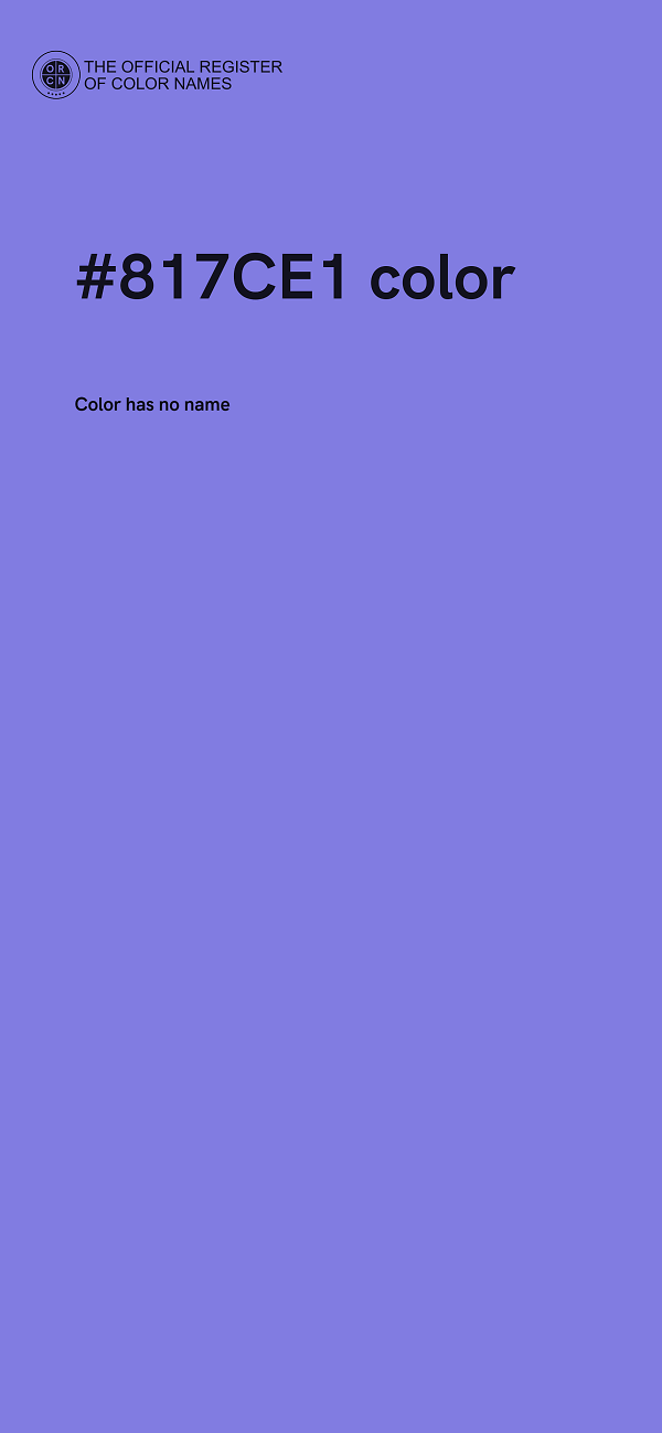 #817CE1 color image