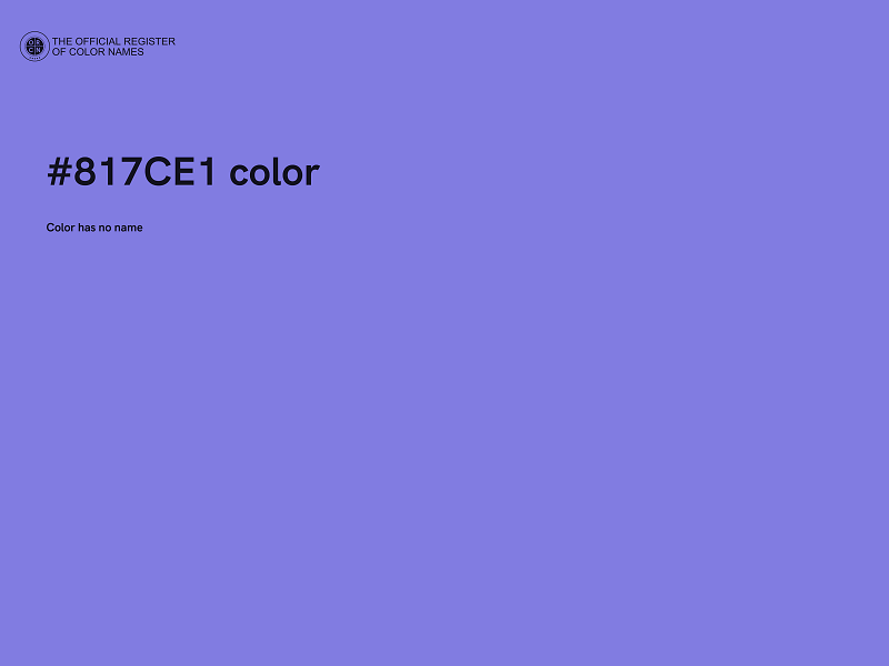 #817CE1 color image