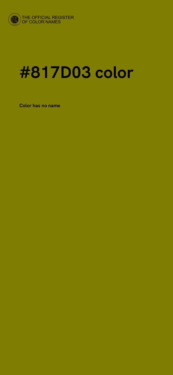#817D03 color image