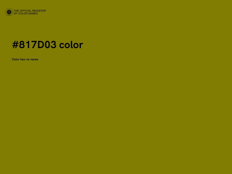 #817D03 color image