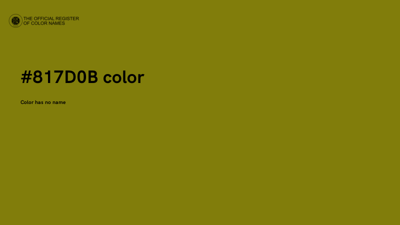 #817D0B color image