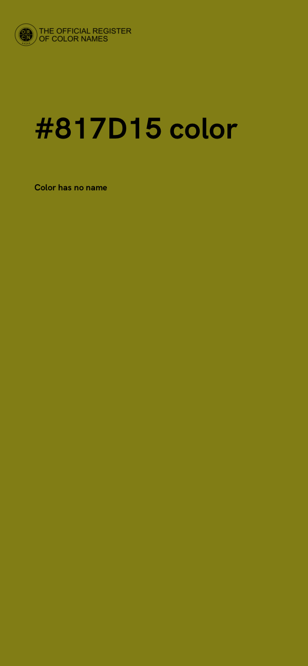 #817D15 color image