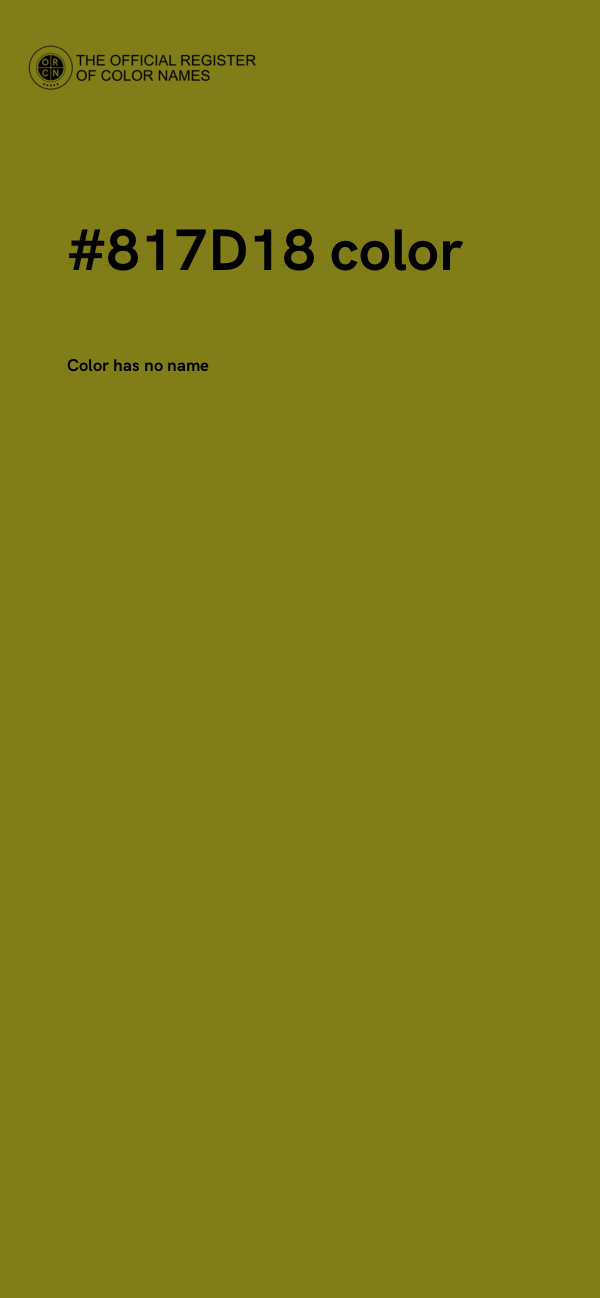 #817D18 color image