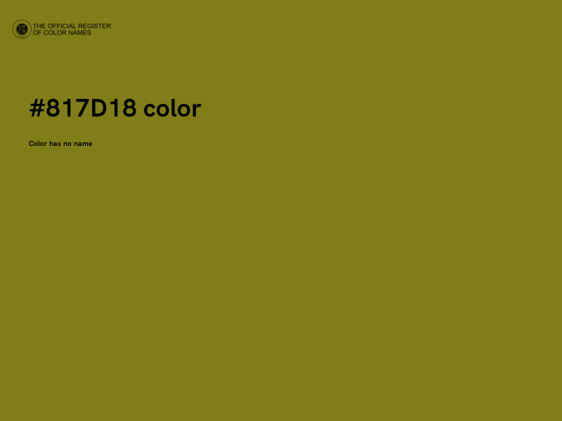 #817D18 color image