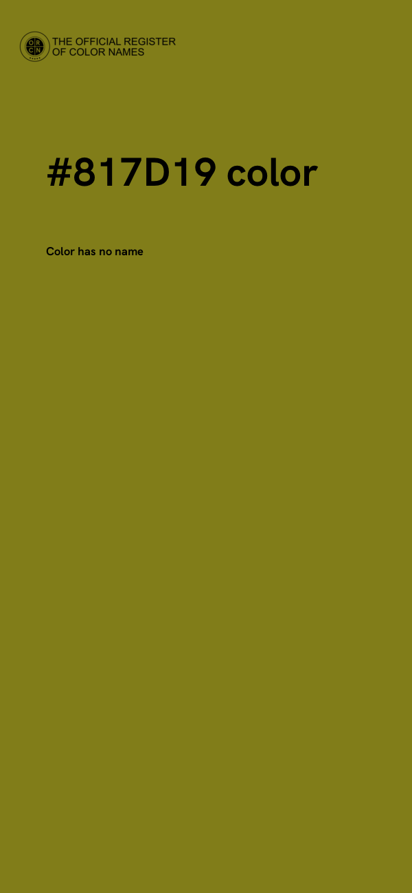 #817D19 color image