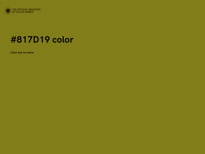 #817D19 color image