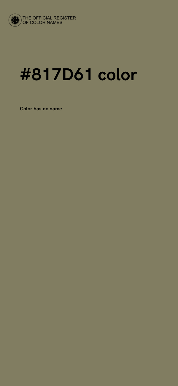 #817D61 color image