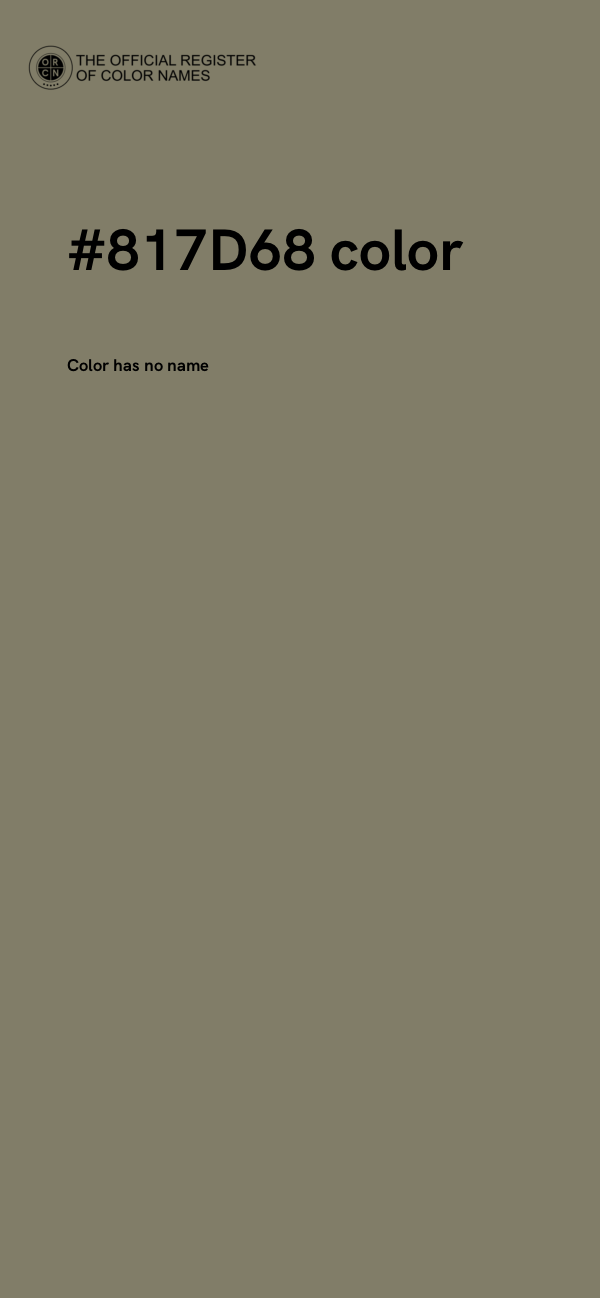 #817D68 color image