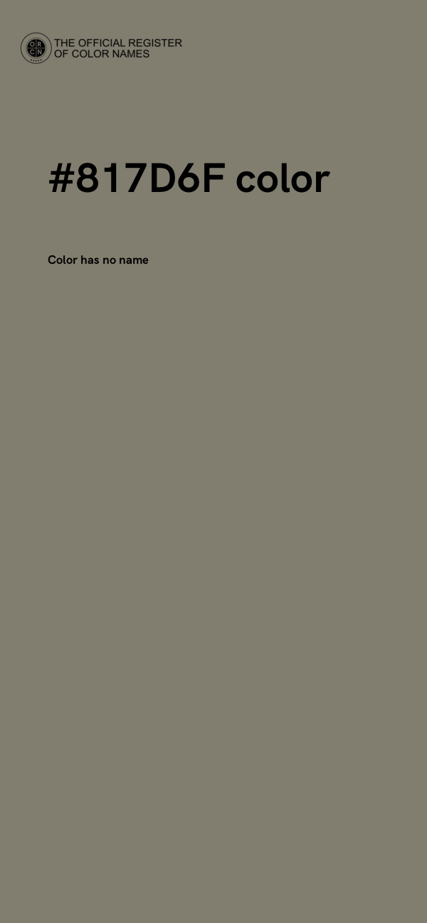 #817D6F color image