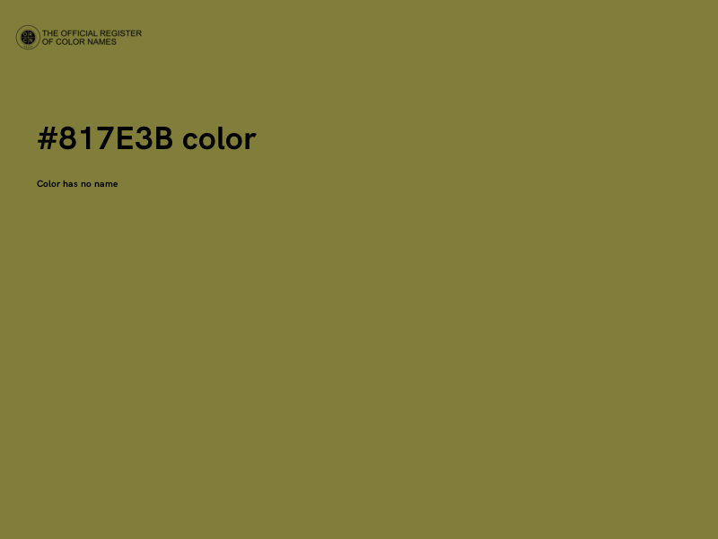 #817E3B color image