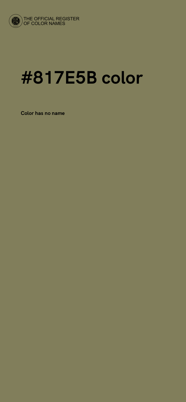#817E5B color image