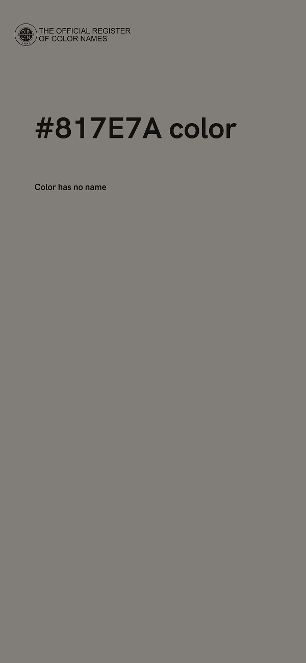 #817E7A color image