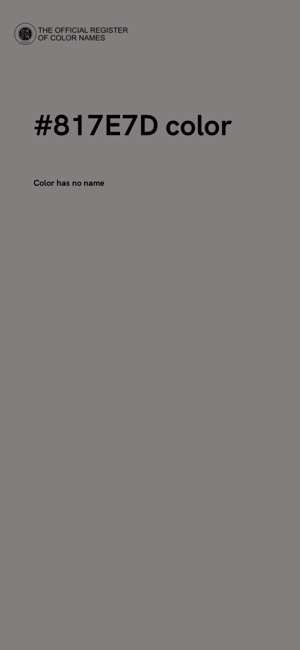 #817E7D color image