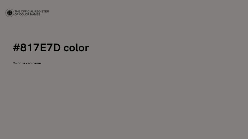 #817E7D color image