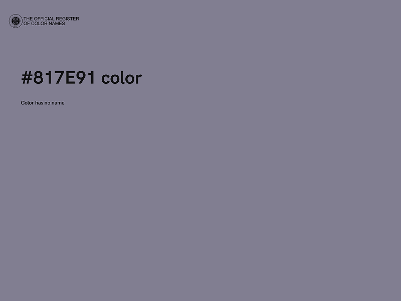 #817E91 color image