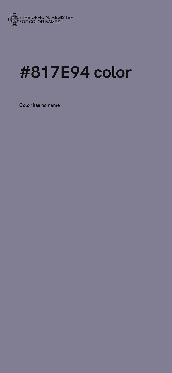 #817E94 color image